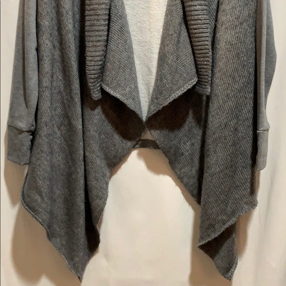 Calvin Klein Jeans sweater SZ L gray asymmetrical - Picture 2 of 8